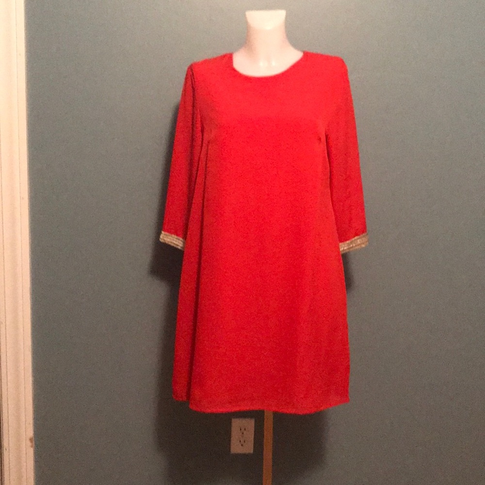 Coral Red Dress